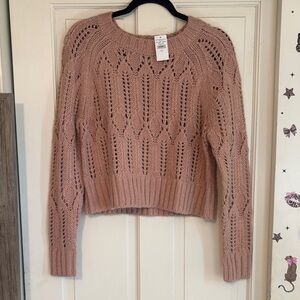 American Eagle Outfitters Mauve Knit Sweater